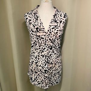 Calvin Klein Sleeveless V-Neck Blouse